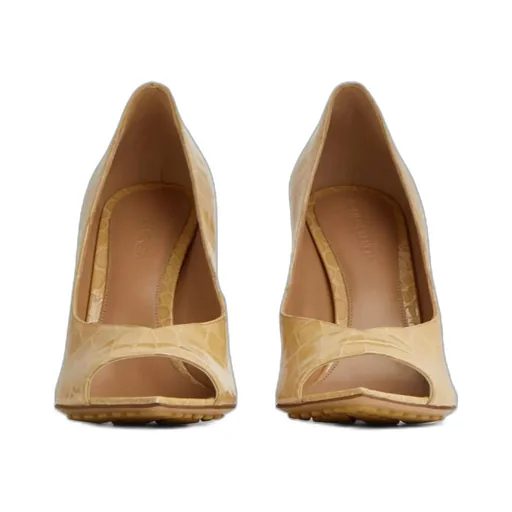 Logo Open-Toed Heels