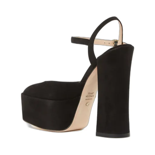 Black Logo High Heels