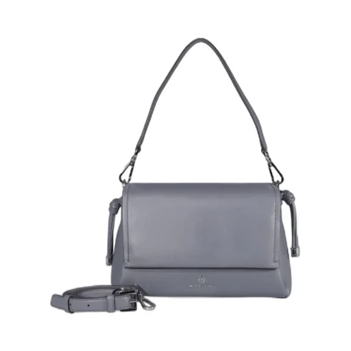 Logo-Plaque Leather Shoulder Bag