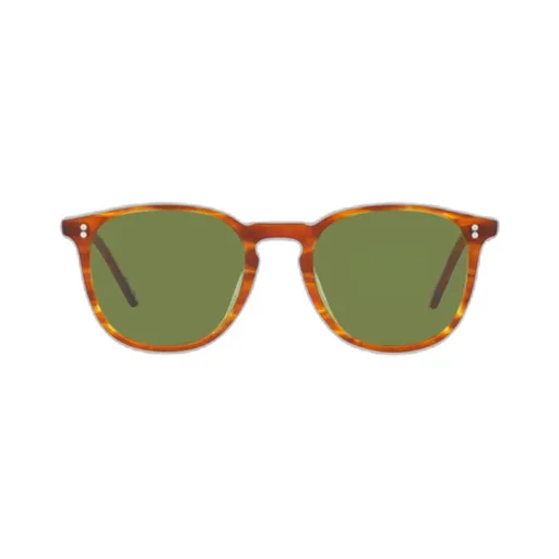 Tortoiseshell-Effect Round-Frame Sunglasses
