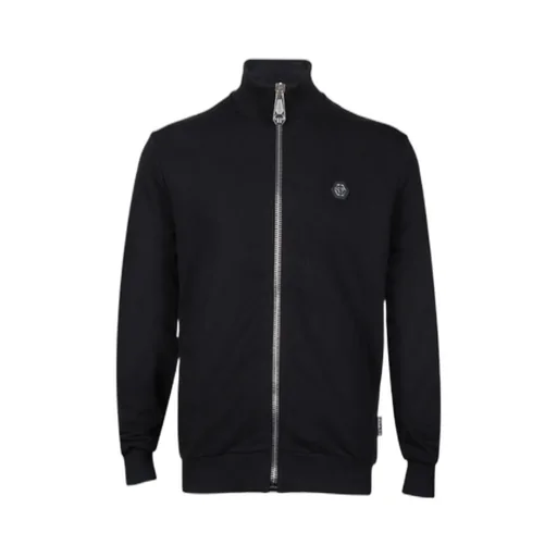 Logo Zipper Casual Coat