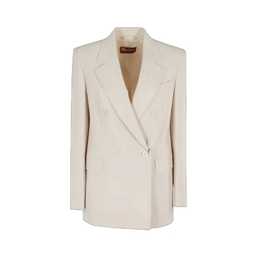 Max Mara Studio Double-Breasted Long-Sleeved Jacket