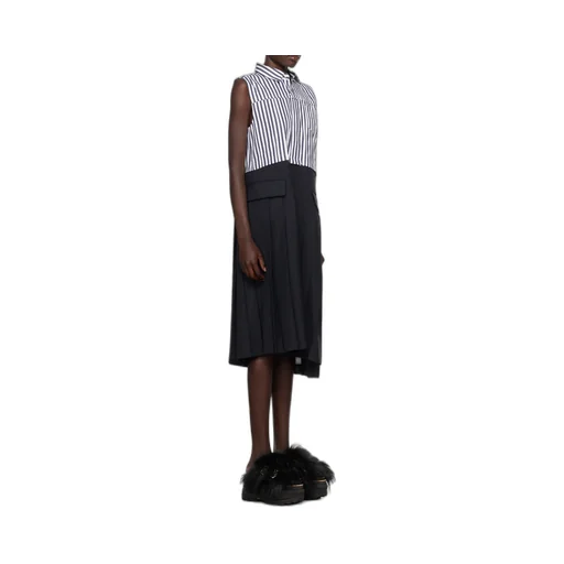 Striped Asymmetrical Dress