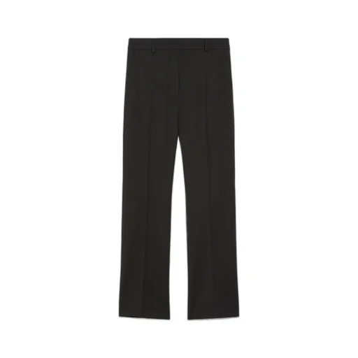 Straight Wool Trousers