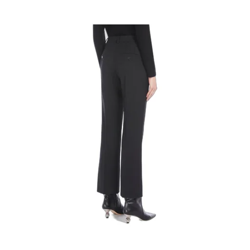 Straight Wool Trousers