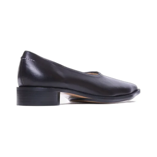 Mm6 Maison Margiela Square Toe Slip-On Ballerinas