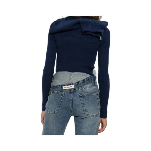 Y/Project Long-Sleeved Ribbed Knit Top