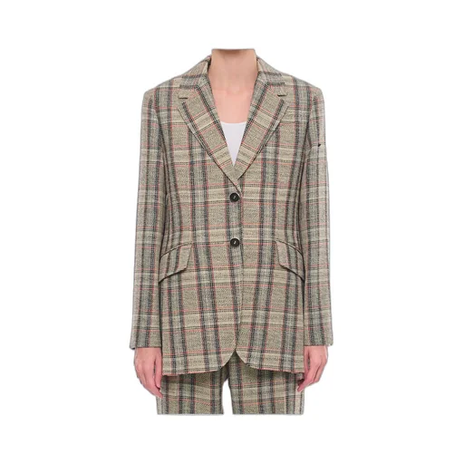 Checked Suit Coat