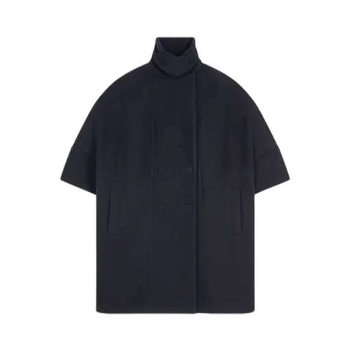 High-Collar Double Breasted Coat