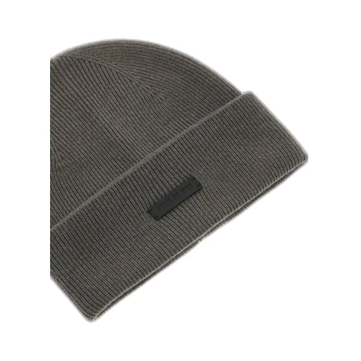 Fear Of God Logo Patch Ribbed Knit Beanie