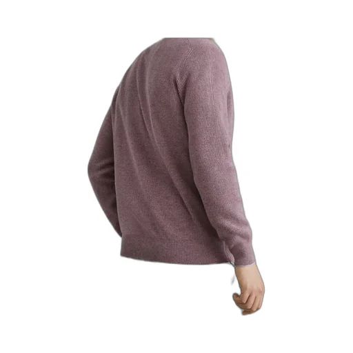 Ribbed V-Neck Jumper