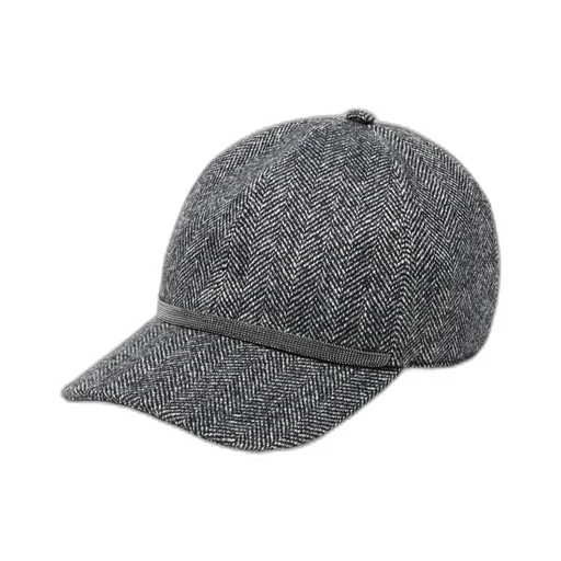 Brunello Cucinelli Brushed Chevron Baseball Cap