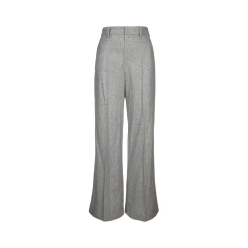 Brunello Cucinelli High-Waist Wide-Leg Tailored Trousers