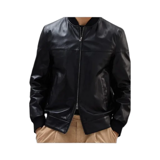 Leather Bomber Jacket