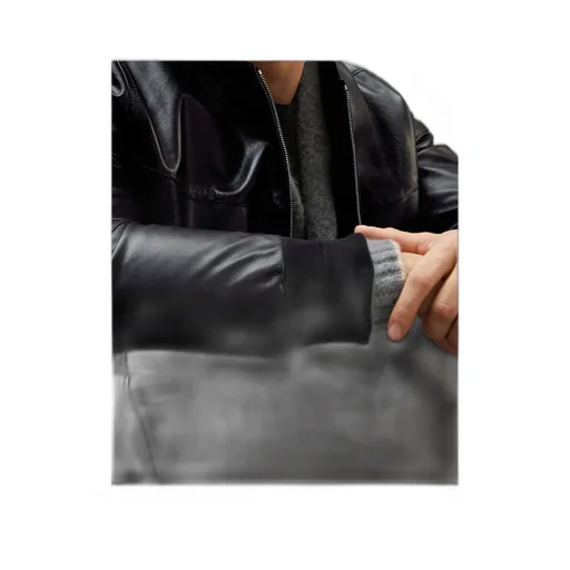 Leather Bomber Jacket