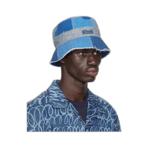 Patchwork Denim Bucket Hat