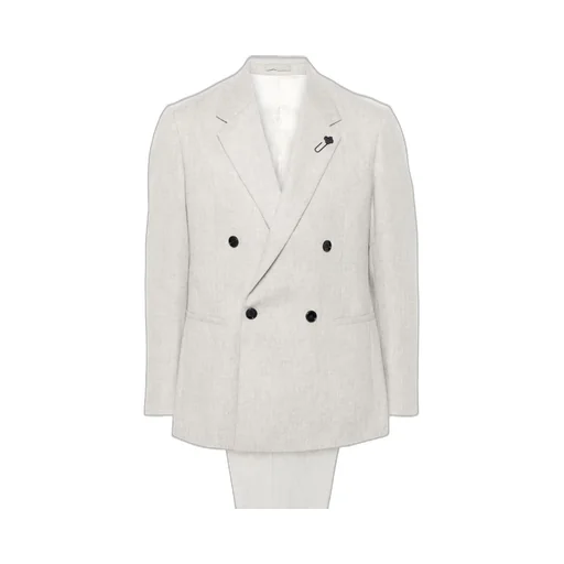 Logo-Brooch Suit