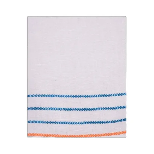 Casablanca Mid-Rise Stripe-Embroidered Shorts