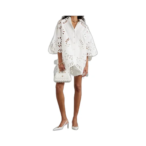 Dolce & Gabbana Cut-Out Embroidered Shirt