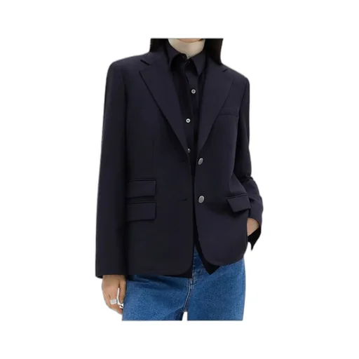 Theory Sleek Flannel Tailored Blazer