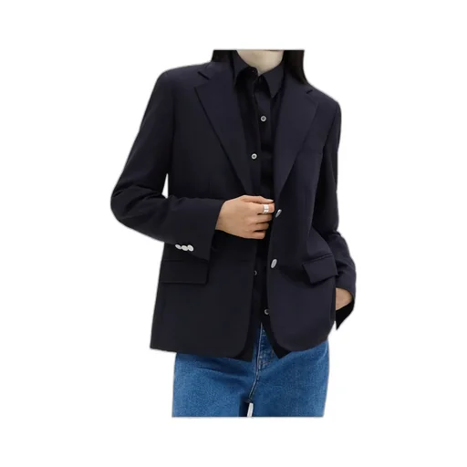 Theory Sleek Flannel Tailored Blazer