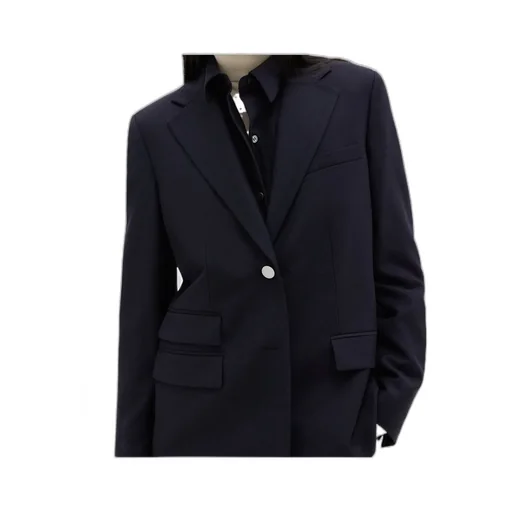 Theory Sleek Flannel Tailored Blazer