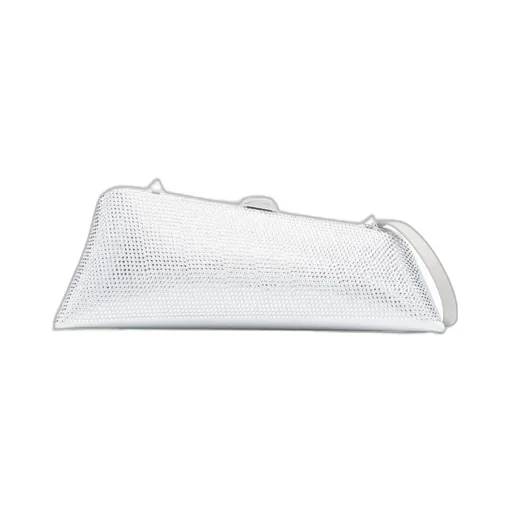 The Attico Long Night Embellished Asymmetric Clutch Bag