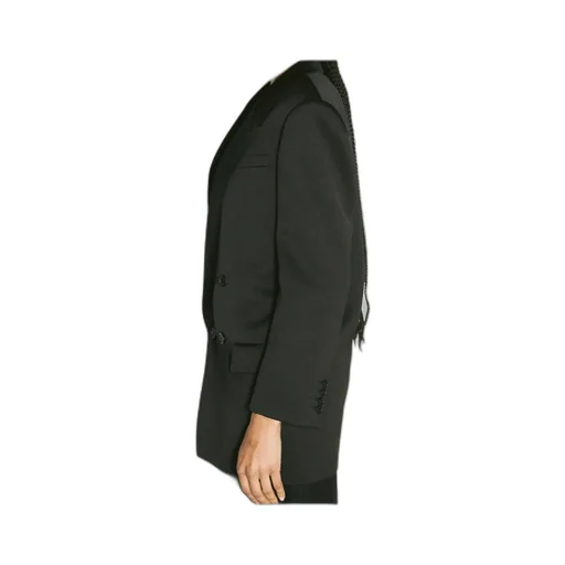 Saint Laurent Double-Breasted Long-Sleeved Jacket