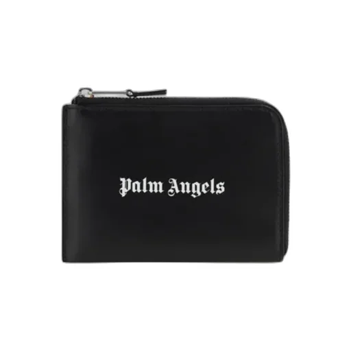 Palm Angels Logo Printed Zipped Wallet