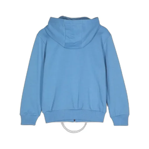 Logo Print Cotton Zip-Up Hoodie