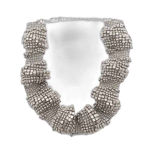 Brunello Cucinelli Sculptured Metallic Necklace