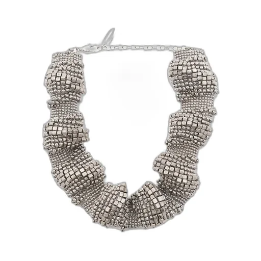 Brunello Cucinelli Sculptured Metallic Necklace