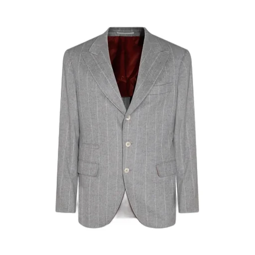 Brunello Cucinelli Single Breasted Tailored Blazer
