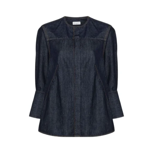 Long-Sleeved Denim Shirt