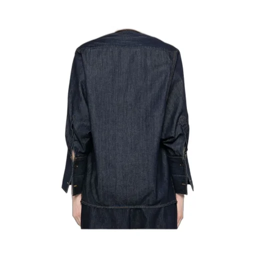 Long-Sleeved Denim Shirt