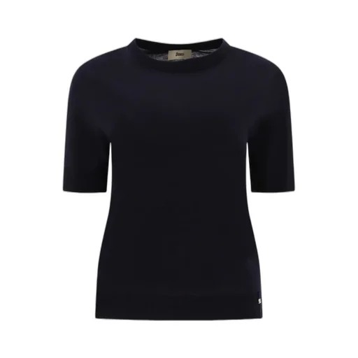 Herno Short-Sleeved Crewneck Knitted Jumper
