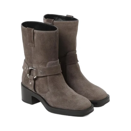 Round-Head Short Boots