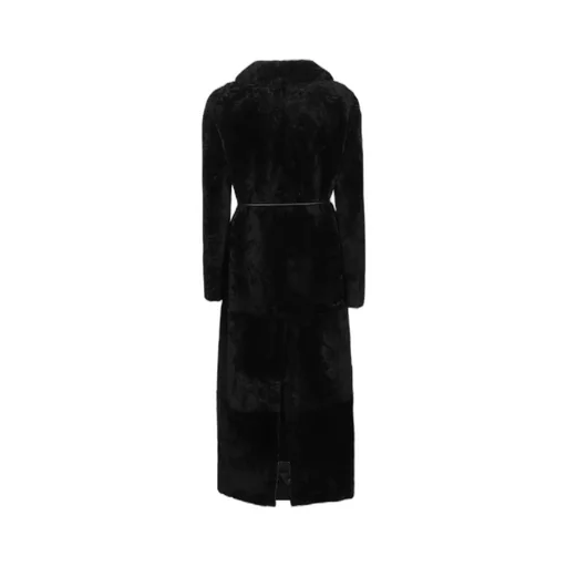 Blancha Belted Shearling Coat