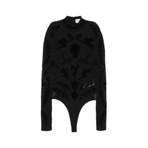 Casablanca Devor-Effect High Neck Bodysuit