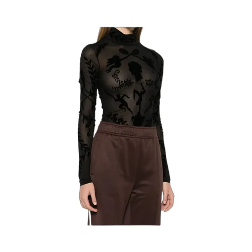Casablanca Devor-Effect High Neck Bodysuit