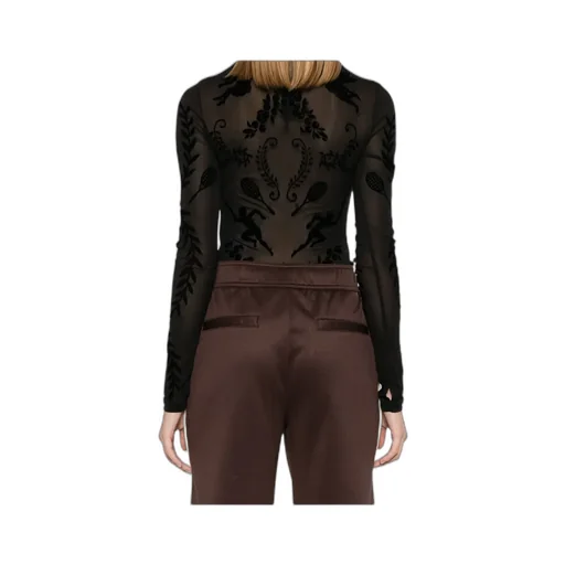 Casablanca Devor-Effect High Neck Bodysuit