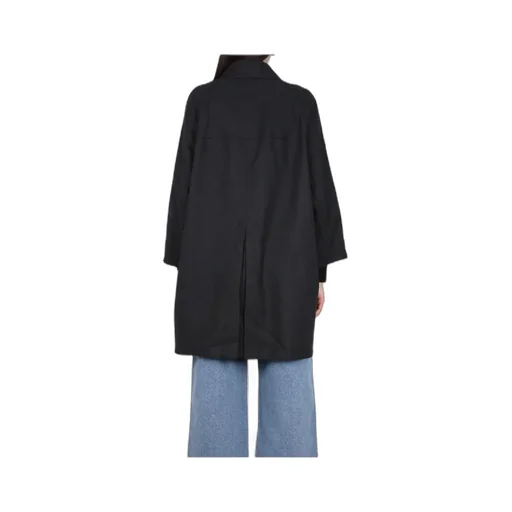 Fay Double-Breasted Straight Hem Boxy Coat