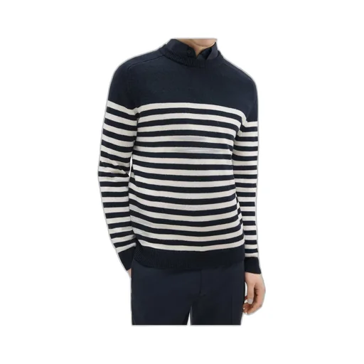Theory Striped Crewneck Knit Sweater