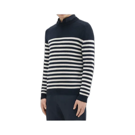 Theory Striped Crewneck Knit Sweater