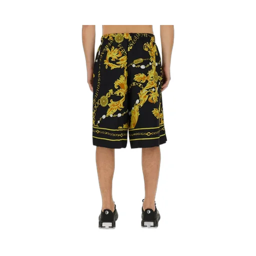 Versace Jeans Couture Barocco-Printed Knee-Length Track Shorts