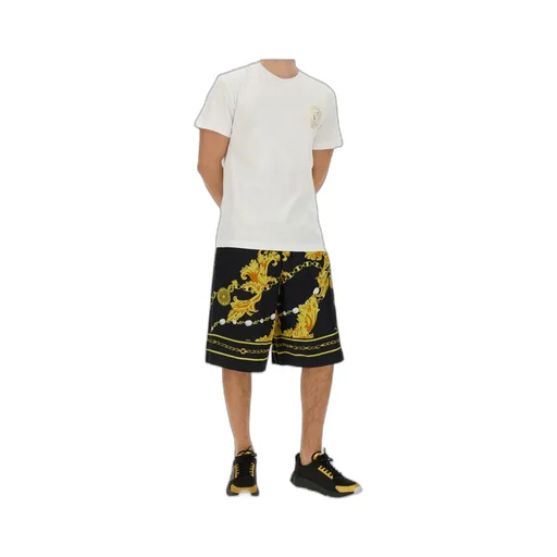 Versace Jeans Couture Barocco-Printed Knee-Length Track Shorts