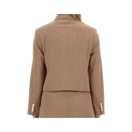 Alysi Cropped Check Jacket