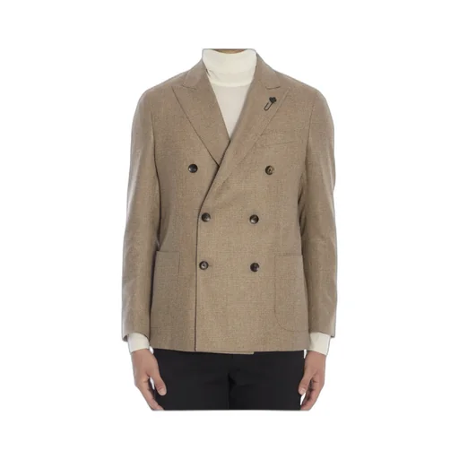 Lardini Prince Of Wales Checked Tailored Blazer