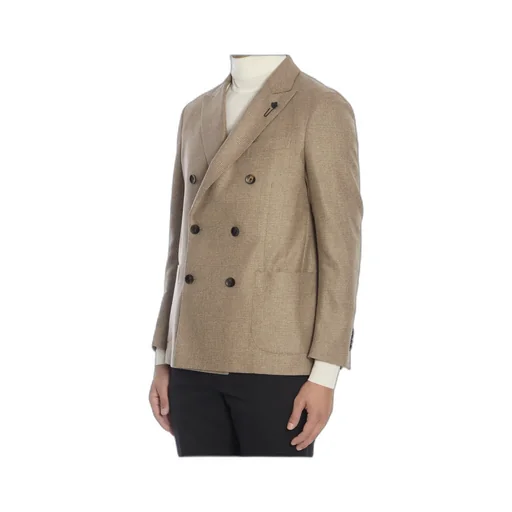 Lardini Prince Of Wales Checked Tailored Blazer