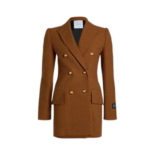 Patou Collared Button-Up Coat